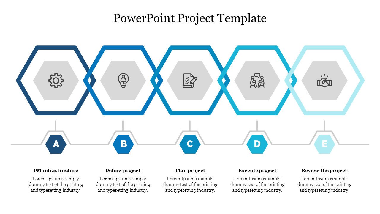 PowerPoint Project Template-Blue